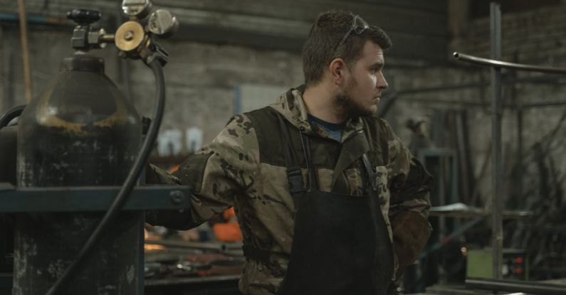 Forge - A Man inside a Metal Shop