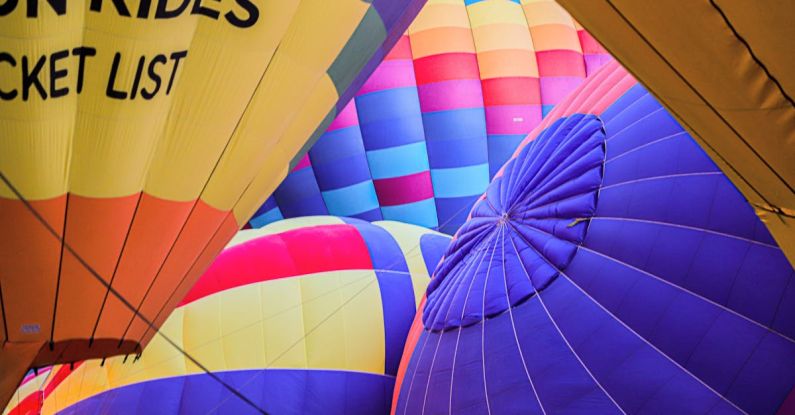 Propane Forge - Close-up Of Inflated Multi-Colored Hot Air Balloons